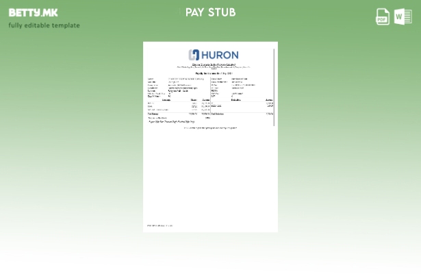 Модерен стил на шаблон за уплатница на Huron Eurasia Индија